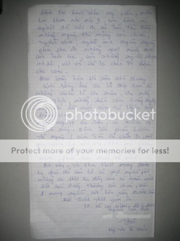 Lá đơn tình người: cứu giúp một hoàn cảnh thương tâm - 3